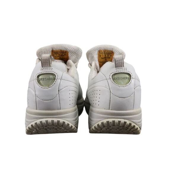 Skechers Shoes Womens 9 Shape Up Sneaker Work Slip Resistant Leather White Retro - Picture 6 of 16